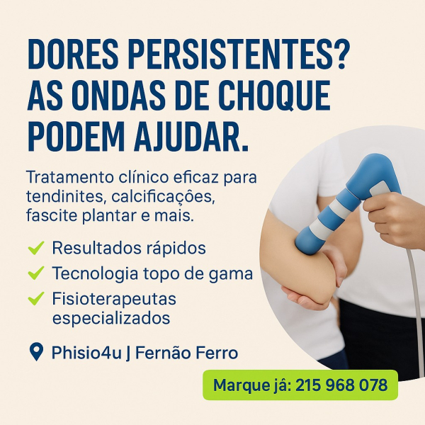 Fisioterapia com ondas de choque  na Phisio4u